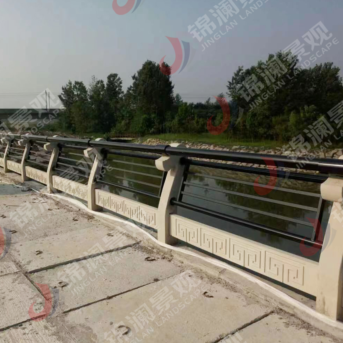 铸造石栏杆,铸造石挂板,晶铸石挂板,晶铸石栏杆,铸造石树池坐凳,泰科石树池,晶铸石,精铸石,泰科石,铸造石桥梁装饰