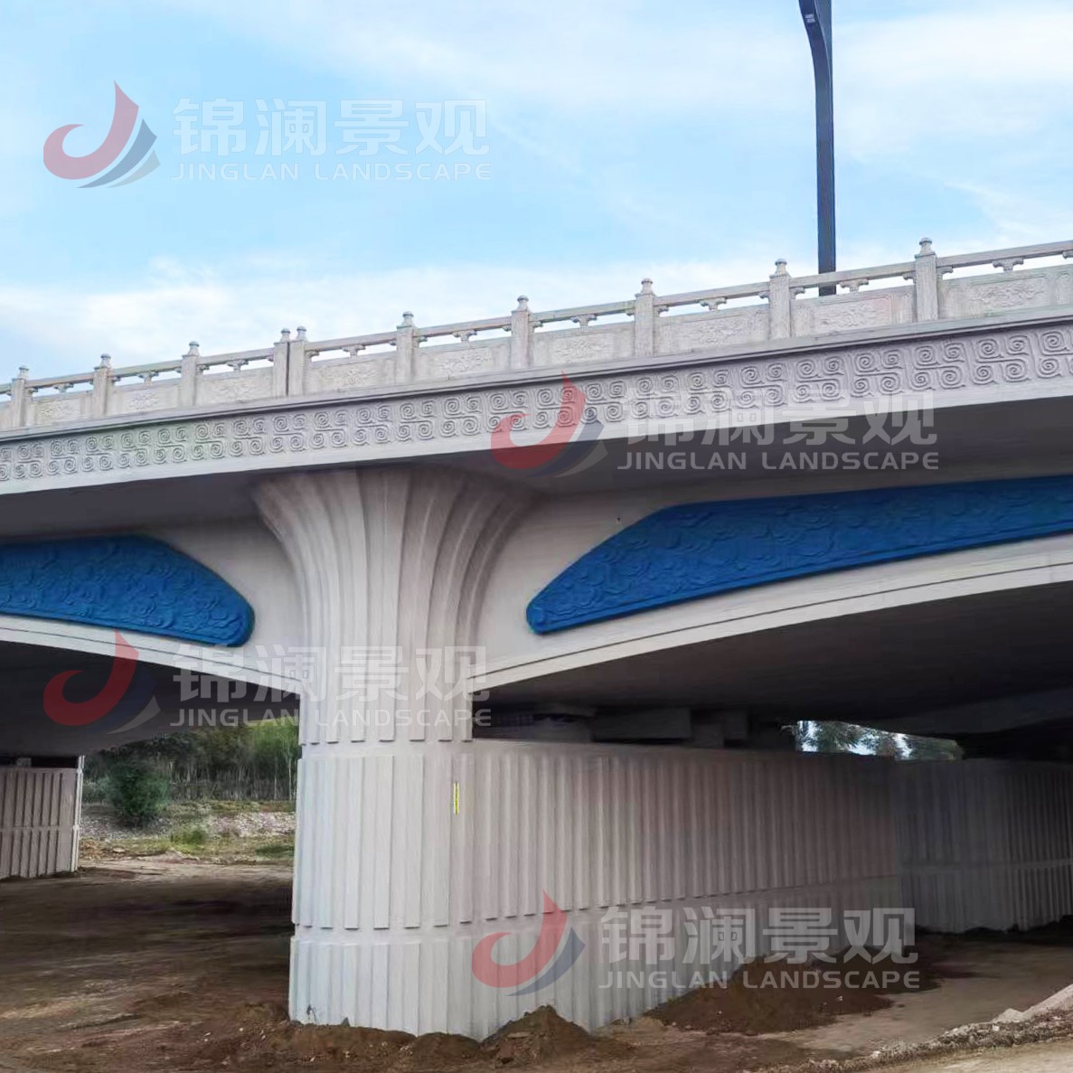 铸造石栏杆,铸造石挂板,晶铸石挂板,晶铸石栏杆,铸造石树池坐凳,泰科石树池,晶铸石,精铸石,泰科石,铸造石桥梁装饰