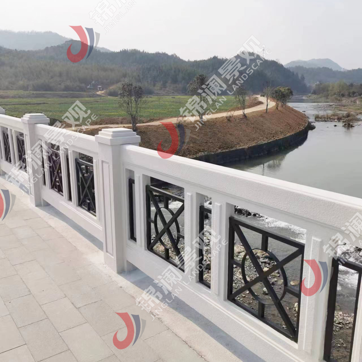 铸造石栏杆,铸造石挂板,晶铸石挂板,晶铸石栏杆,铸造石树池坐凳,泰科石树池,晶铸石,精铸石,泰科石,铸造石桥梁装饰