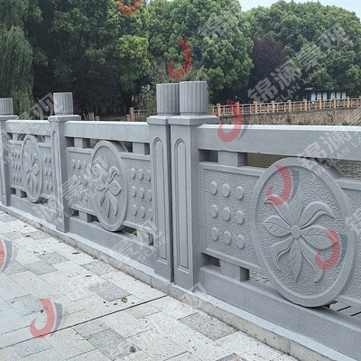 浙江杭州铸造石栏杆人行道护栏