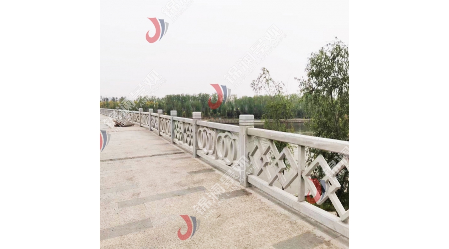 河道栏杆铸造石石木仿石景观护栏
