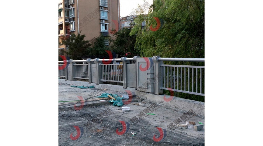 铸造石栏杆安装现场