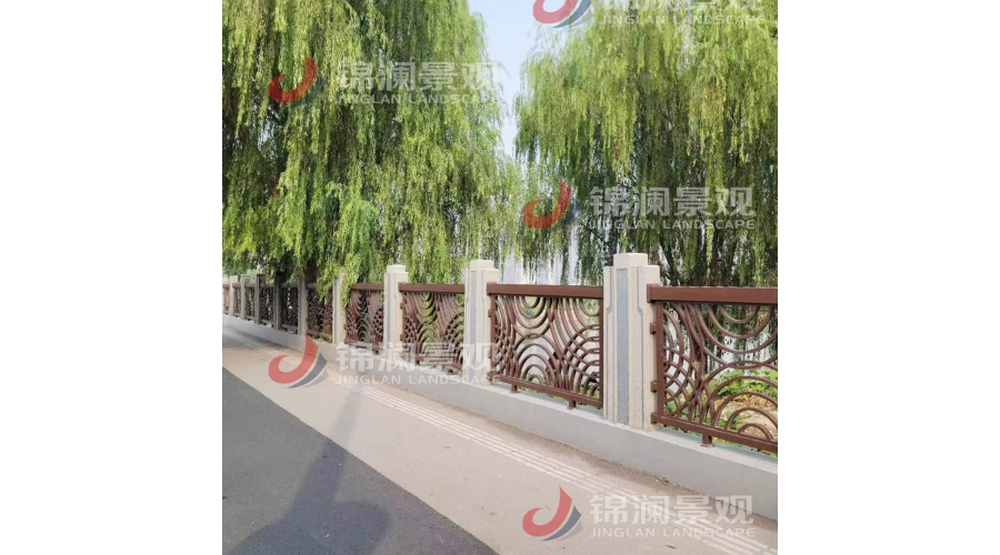 湖北武汉铝合金不锈钢复合铸造石桥梁栏杆装饰