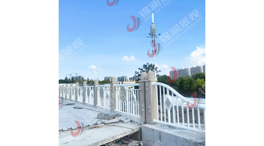 精铸石桥梁铁艺复合栏杆